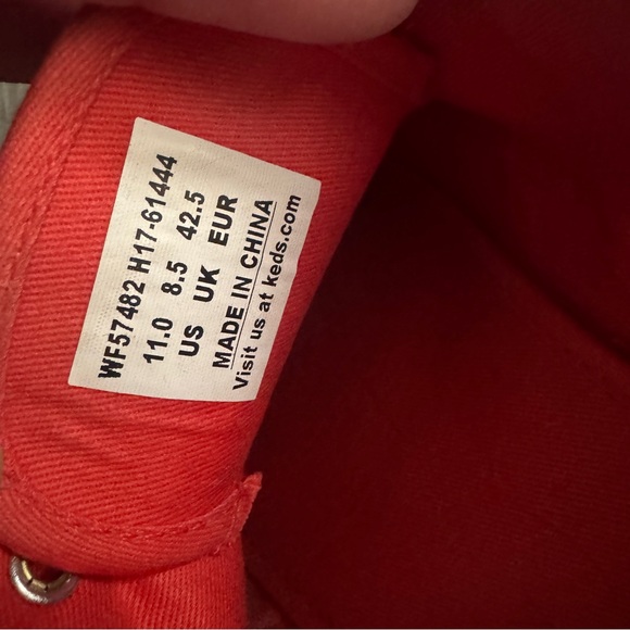 Kate Spade X Keds Glitter Red Sneakers, size 11 - Picture 5 of 7